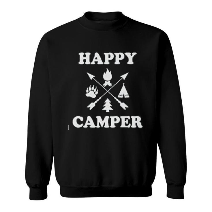 Happy Camper Tree Symbol Sweatshirt
