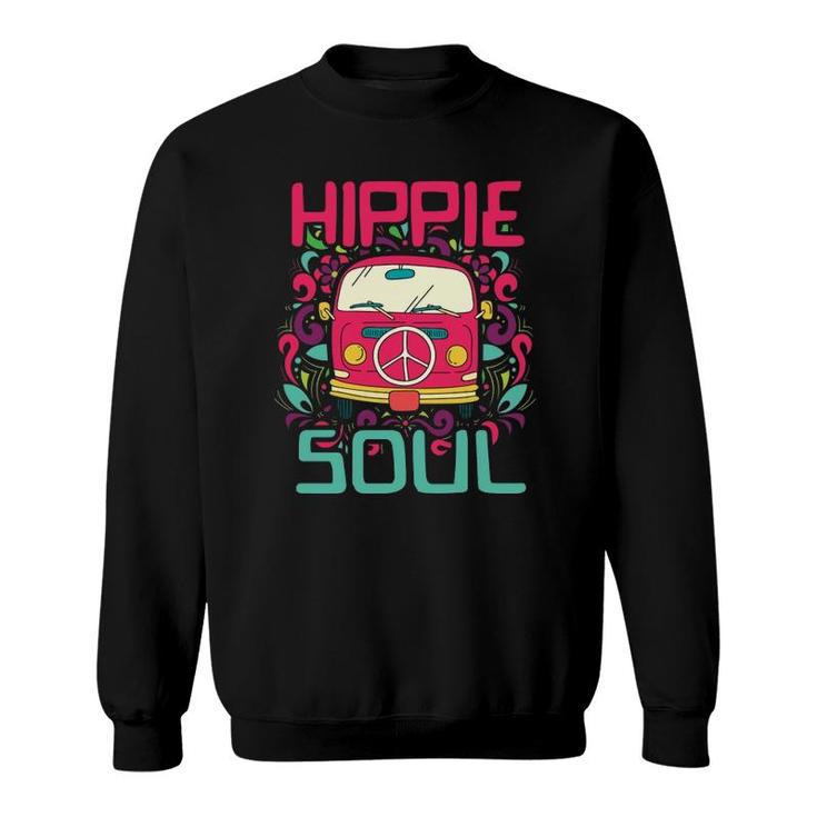 Hippie Soul Colorful Peace Van Sweatshirt