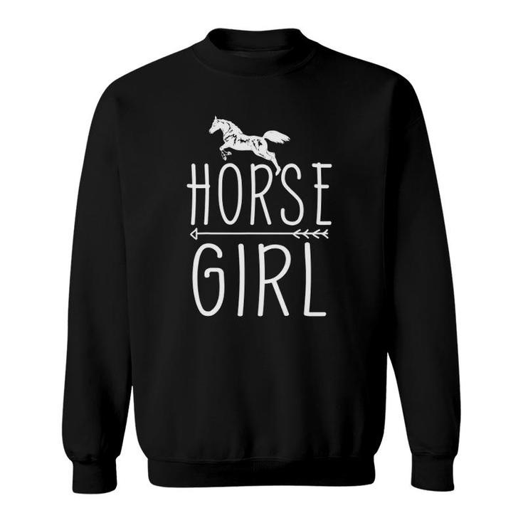 Horse Girl Super Cute Farm Girl Sweatshirt