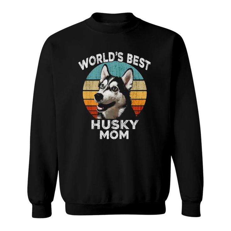 Huskie Mother's Day World's Best Husky Mom Dog Sweatshirt