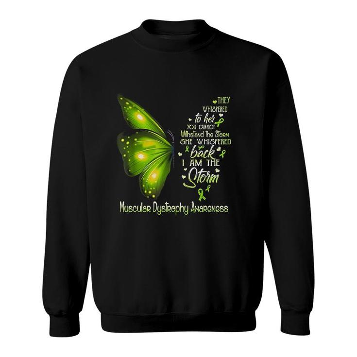 I Am The Storm Awareness Butterfly Sweatshirt