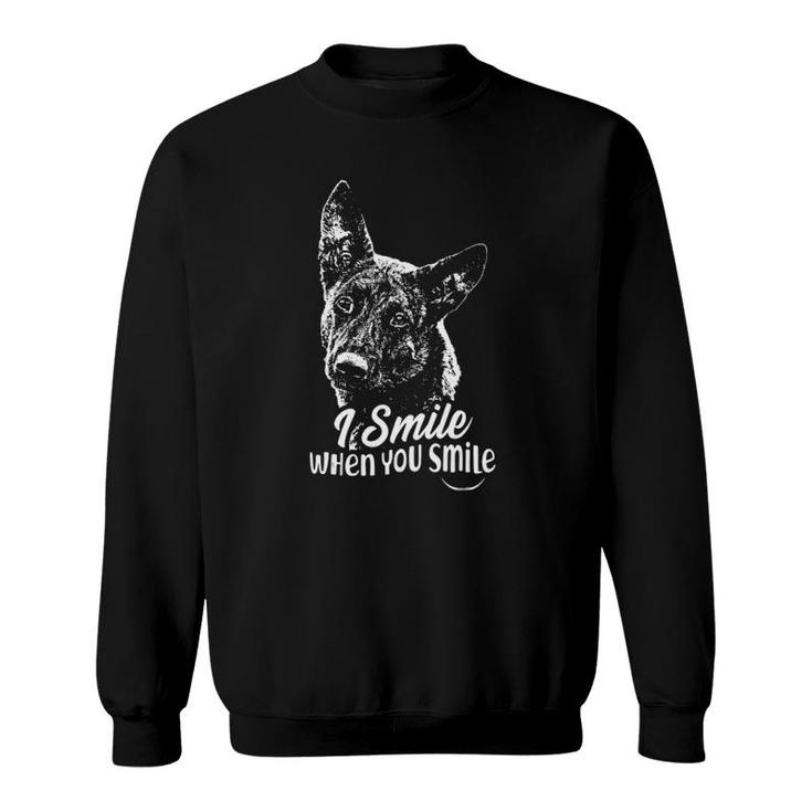 I Smile Dutch Shepherd Sweatshirt
