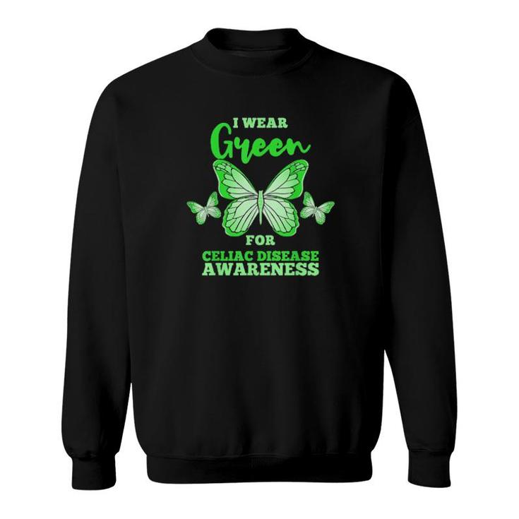 I Wear Green For Celiac Disease Awareness Gluten Free Tee  Sweatshirt