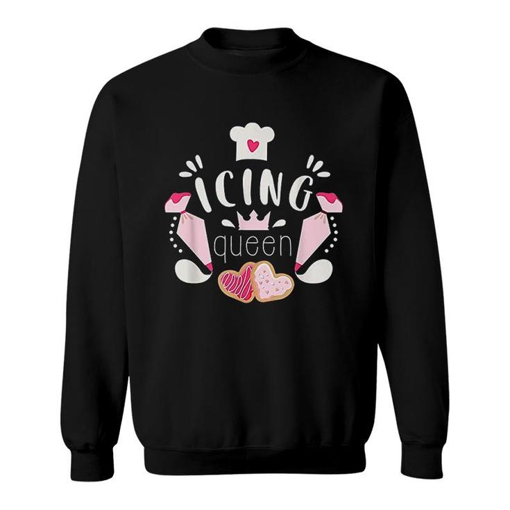 Icing Queen Design For Cookie Decorators Bakers Design Sweatshirt