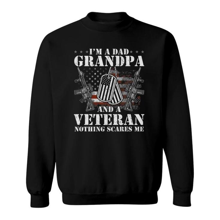 I'm A Dad Grandpa Veteran Father's Day S Premium Sweatshirt