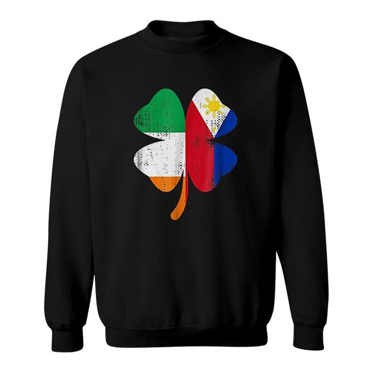 Irish Filipino Flags St Patricks Day Sweatshirt