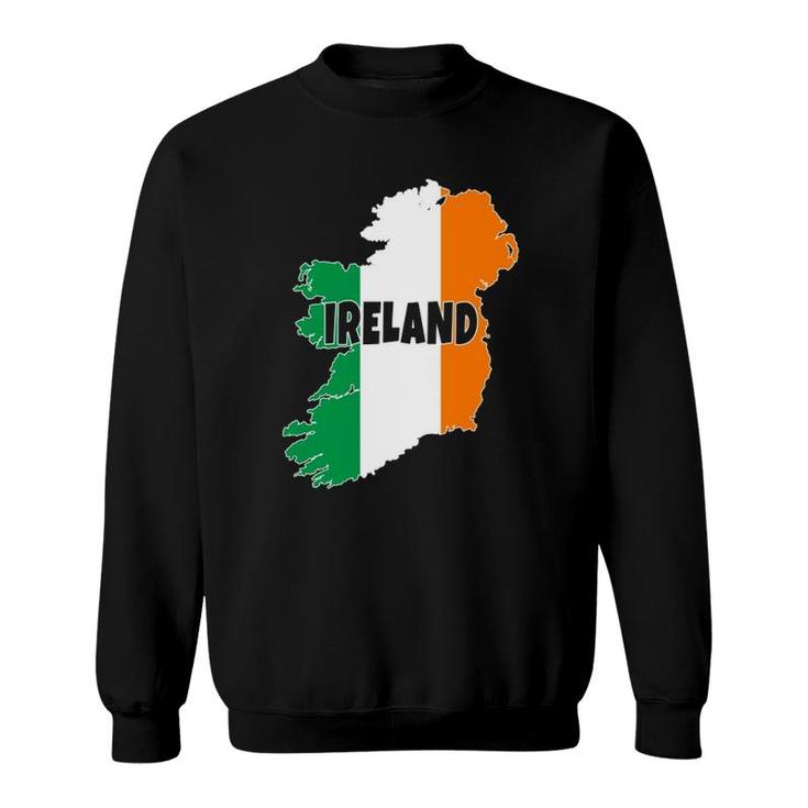 Irish Ireland Flag For Men Women Boys Girls Vacation  Sweatshirt
