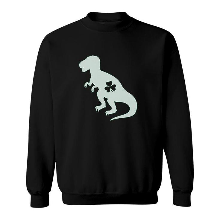 Irish Trex Dinosaur Clover St Patricks Day Gift Sweatshirt