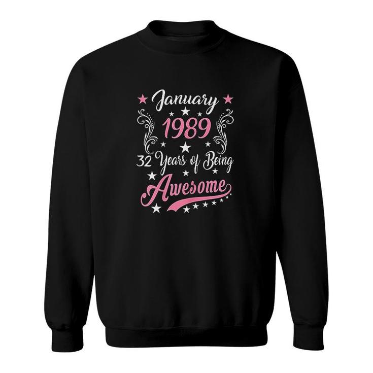 January Girl 1989 Sweatshirt