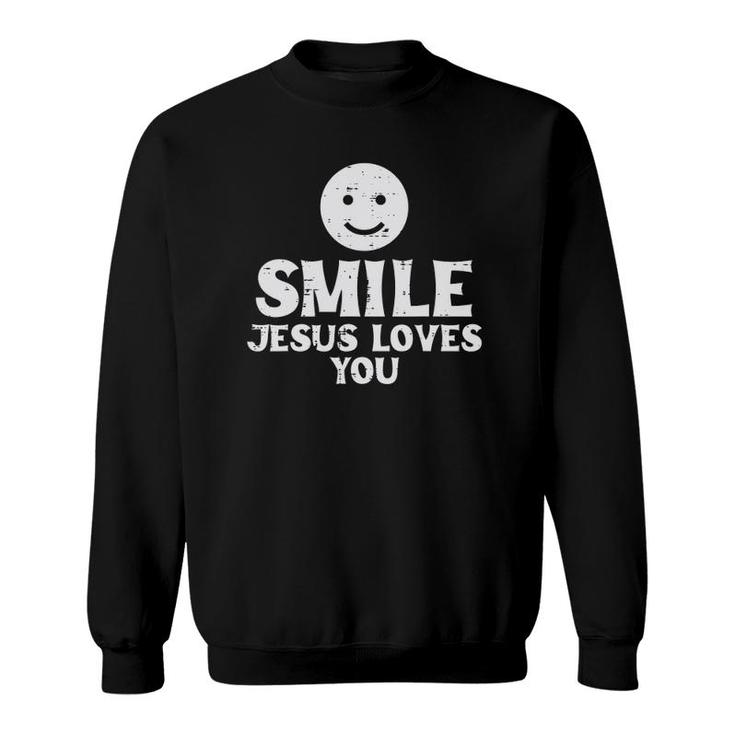 Jesus Loves Christ God Inspirational Christian Men Women Sweatshirt