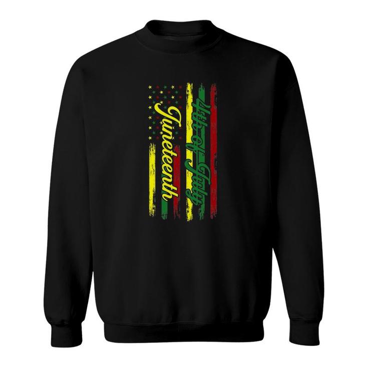 Juneteenth Not 4Th July Black Women Independence Day Sweatshirt