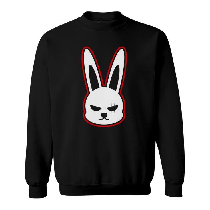 Kawaii Angry Sad Bunny Rabbit Sweatshirt