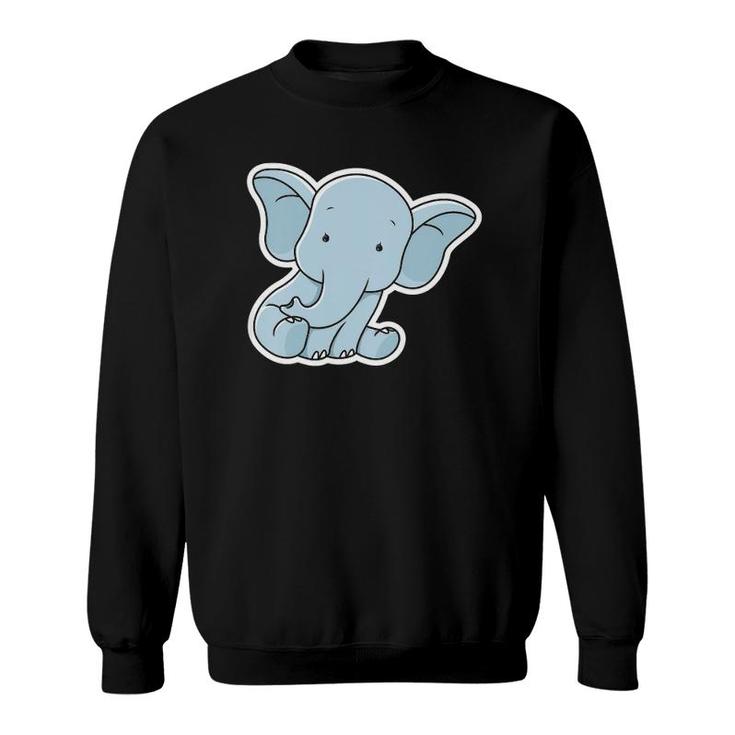 Kids Cute Elephant Baby Animals Sweatshirt