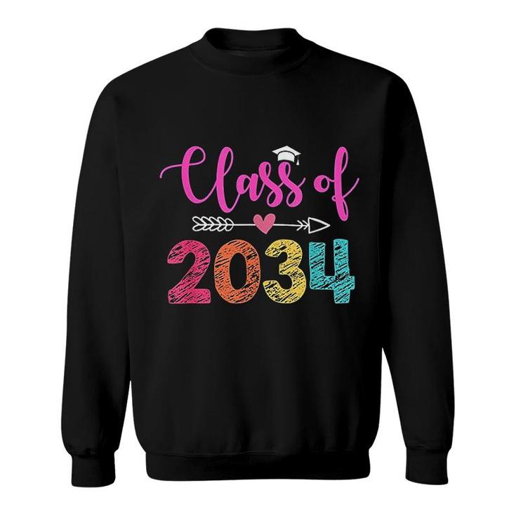 Kindergarten Class Of 2034 Grow With Me Sweatshirt