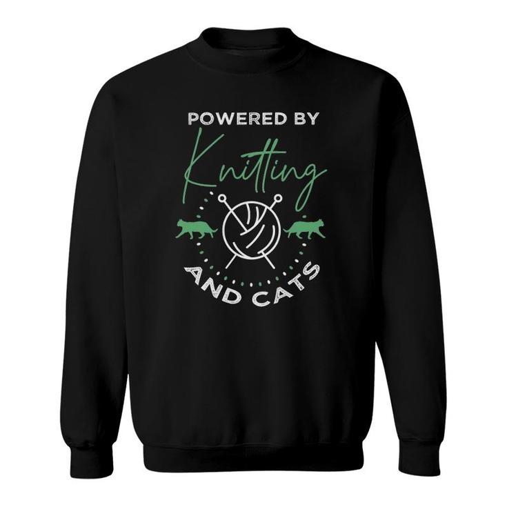 Knitting  Funny Cat Lover Quote Knitting Lover Sweatshirt