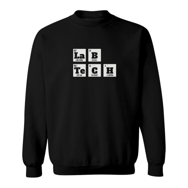 Lab Tech Funny Periodic Table Elements Sweatshirt