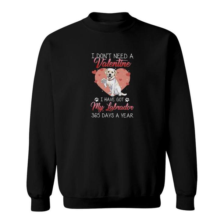 Labrador Is My Valentine Sweatshirt
