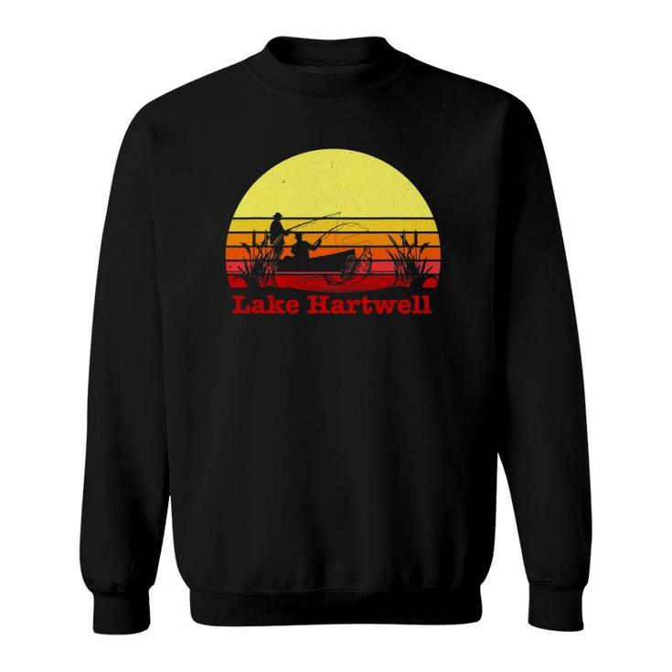 Lake Hartwell Georgia South Carolina Fishing Design Sweatshirt