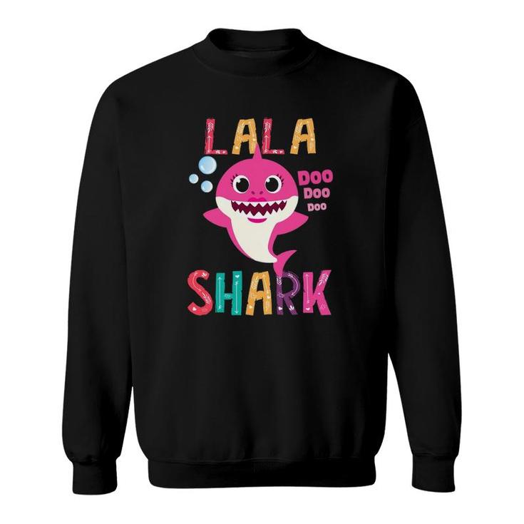 Lala Shark , Funny Mother's Day Gift For Women Mom Sweatshirt
