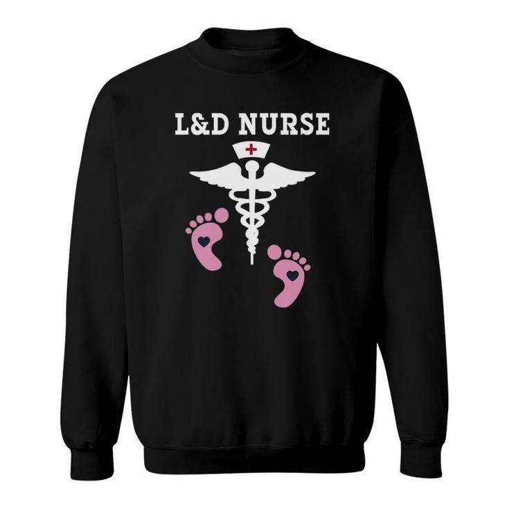 L&D Labor And Delivery Nurse Caduceus Sweatshirt