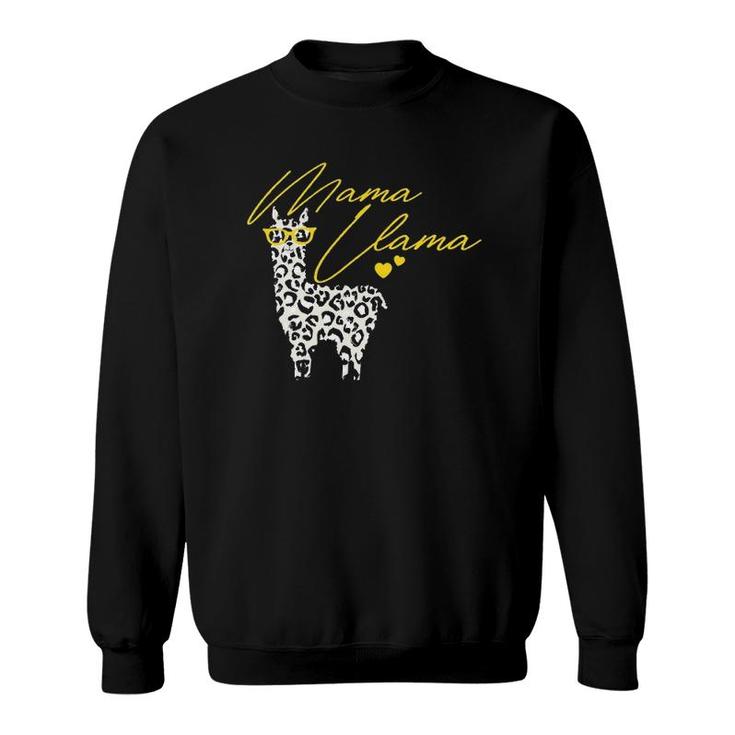 Leopard Print Mama Llama, Leopard Mama, Llama Mama Leopard Sweatshirt