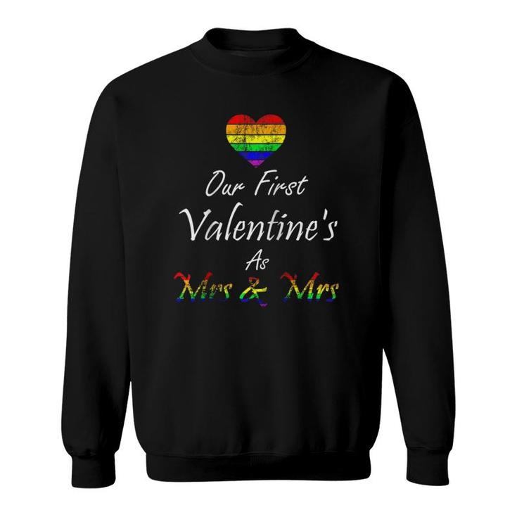 Lgbtq Valentine's Day Matching Couples Gay Lesbian Pride Raglan Baseball Tee Sweatshirt