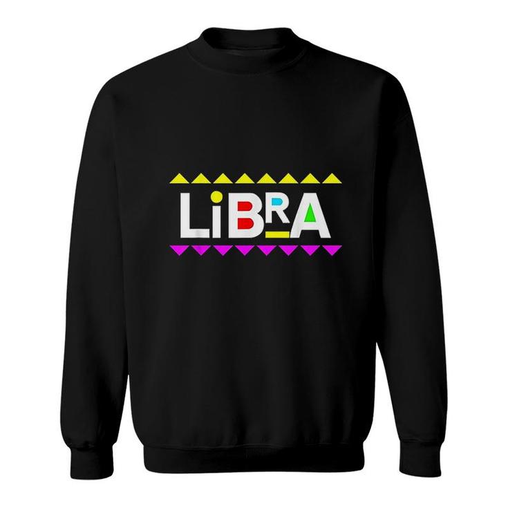 Libra Zodiac Design 90s Style Sweatshirt