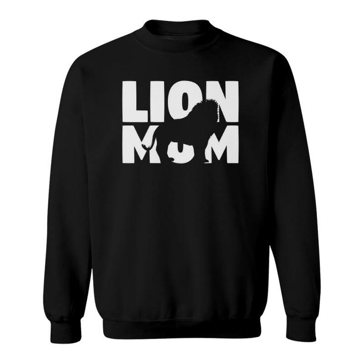 Lion Lover Gift 'Lion Mom' Zoo Keeper Animal Mother Lion Sweatshirt