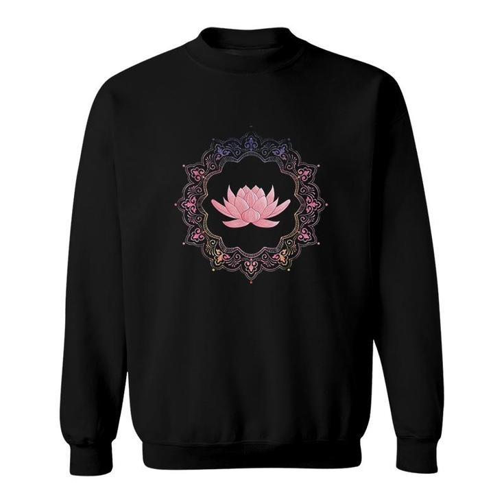 Lotus Mandala Circle Sweatshirt