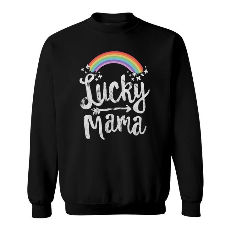Lucky Mama Family St Patrick's Day Mom Mother's Day Sweatshirt