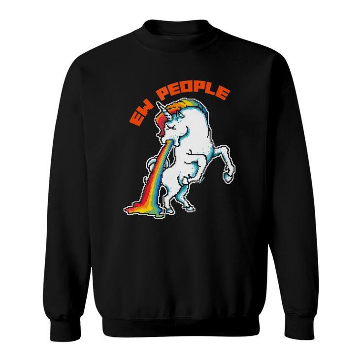 Magical Unicorn Themed Ew People Sweatshirt