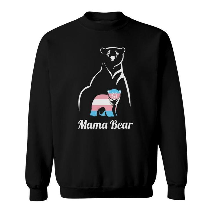 Mama Bear Lgbtq Trans Child Gift Transgender Trans Pride Sweatshirt