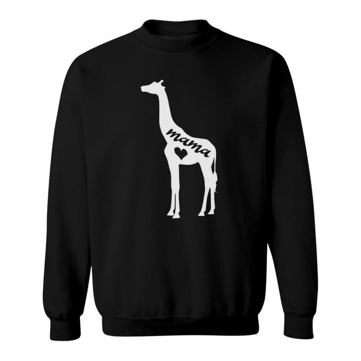 Mama Giraffe Mother's Day Love Gift For Mom Sweatshirt