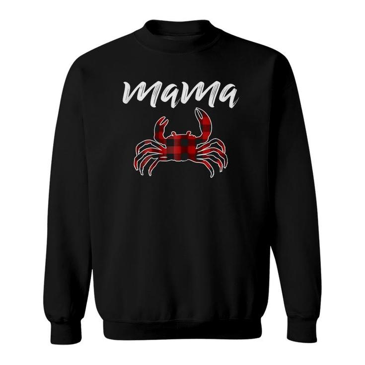 Mama King Crab T, Mama King Crab Plaid Sweatshirt