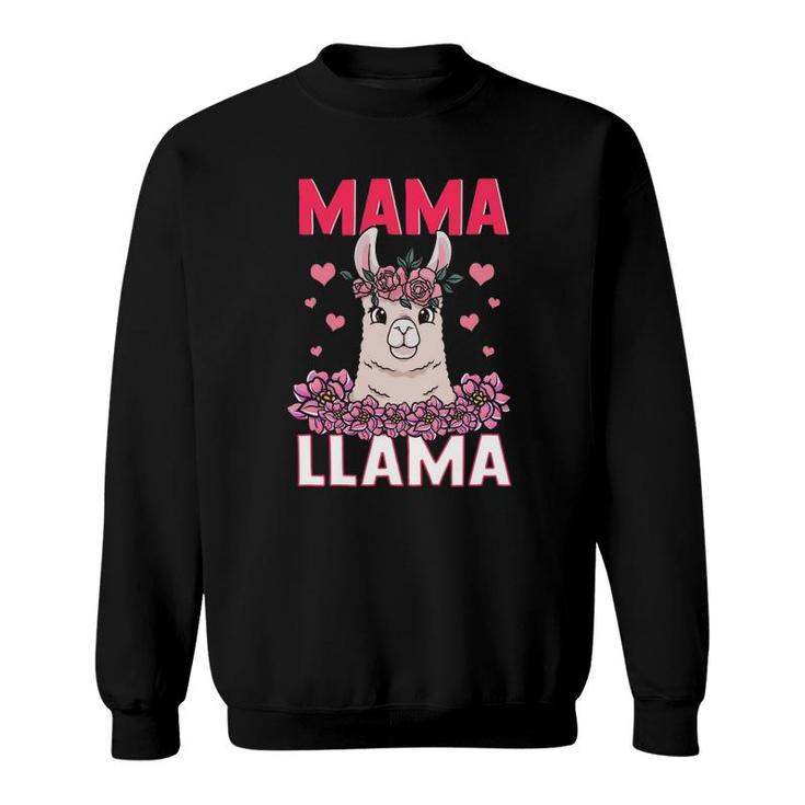 Floral Llama Mama Tshirt Mothers Day Shirt Floral Llama Mama Tshirt Mothers Day Shirt