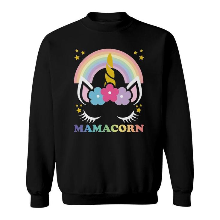 Mamacorn Unicorn Mama Cute Unicorn Mom Mamacorn Unicorn Sweatshirt