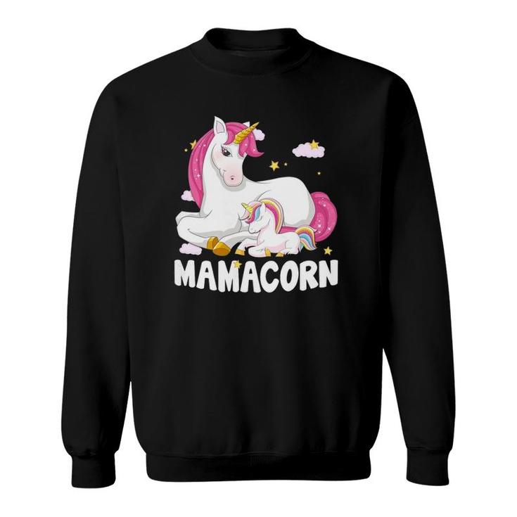Mamacorn  Unicorn New Mom Baby Mommy Mother Gift Sweatshirt