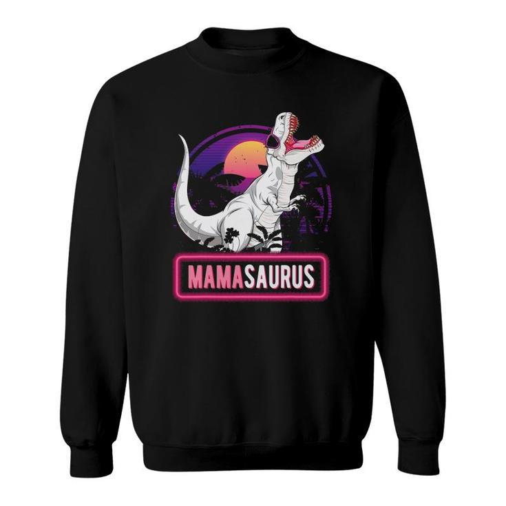 Mamasaurus Trex Dinosaur Funny Mama Saurus Family Matching Sweatshirt