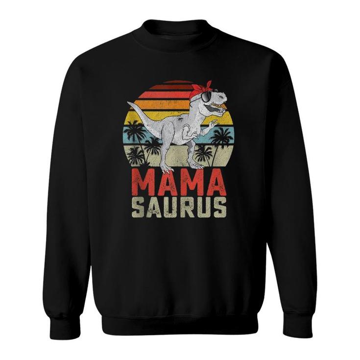 Mamasaurusrex Dinosaur Mama Saurus Family Matching Women  Sweatshirt