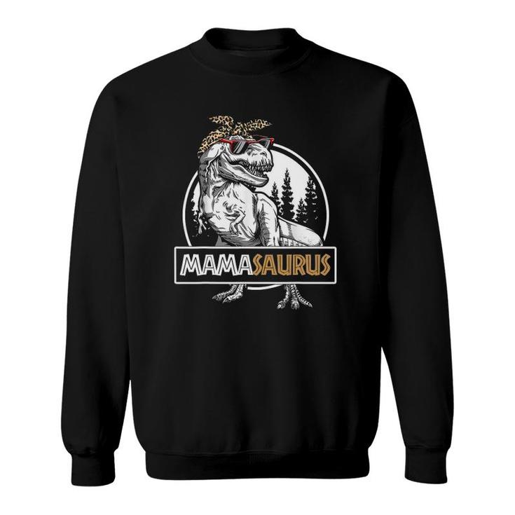 Mamasaurusrex Dinosaur Mama Saurus Funny Family Matching Sweatshirt