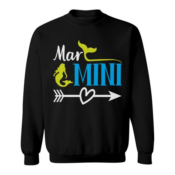 Mar Mini Love Mermaid Matching Family Sweatshirt