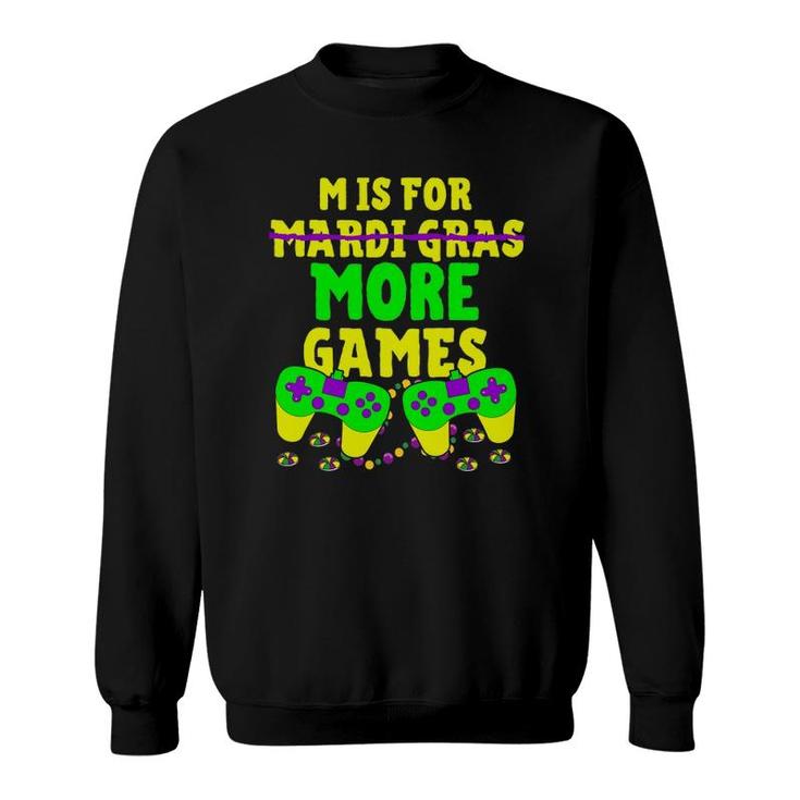 Mardi Gras Video Game Controller Awesome Boys Costume Kids Sweatshirt