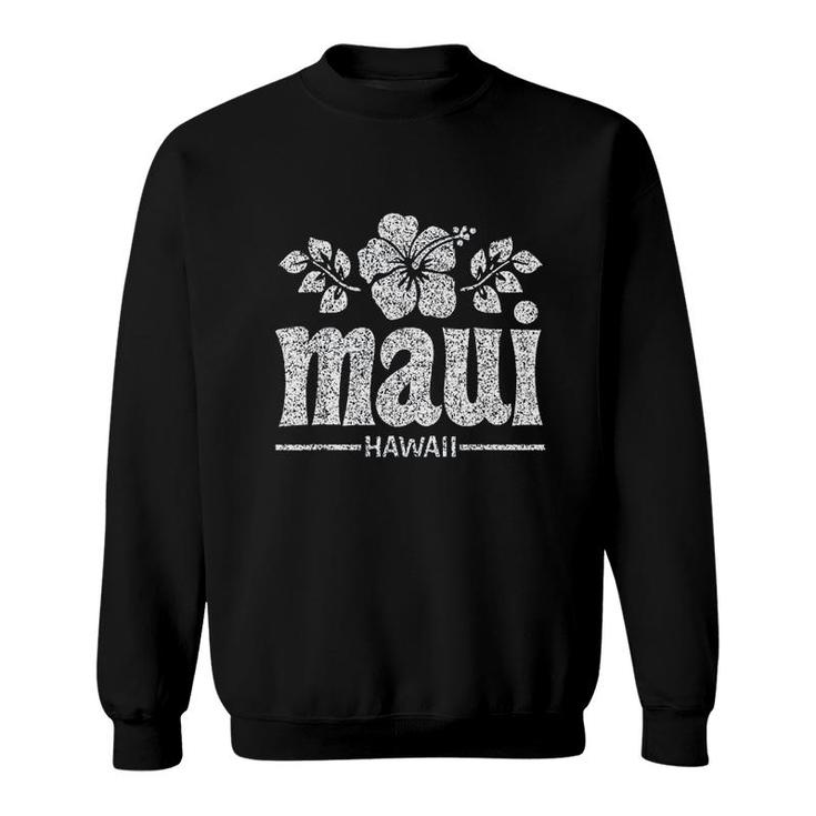 Maui Hawaii Flowers Sweatshirt