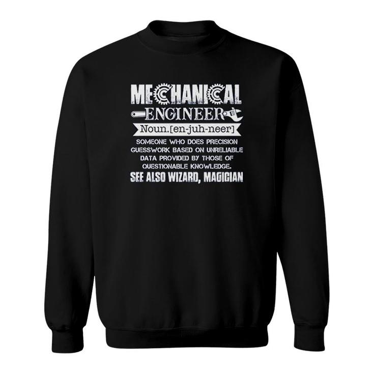 Mechanical Engineer Definition Sweatshirt