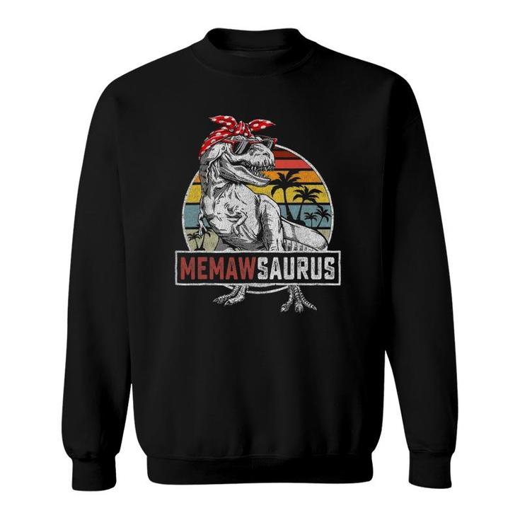 Memawsaurusrex Dinosaur Memaw Saurus Family Matching Sweatshirt