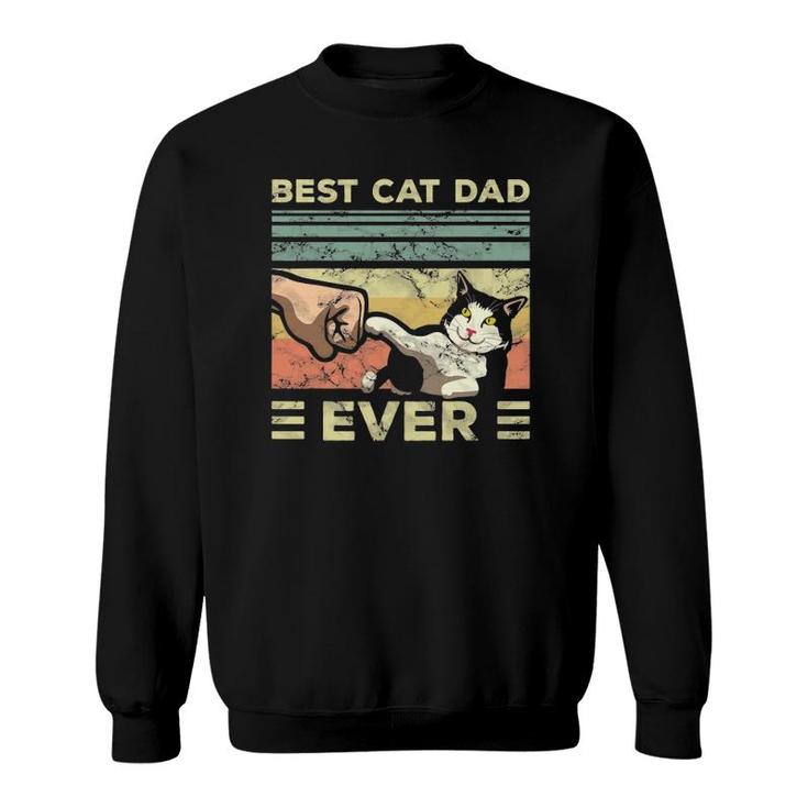 Mens Best Cat Dad Ever Kitten Enthusiast Feline Lover Father Sweatshirt