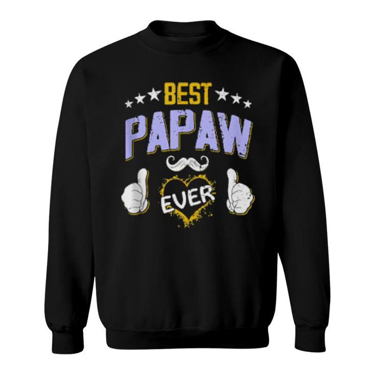 Mens Best Papaw Ever Personalized Grandpa  Sweatshirt