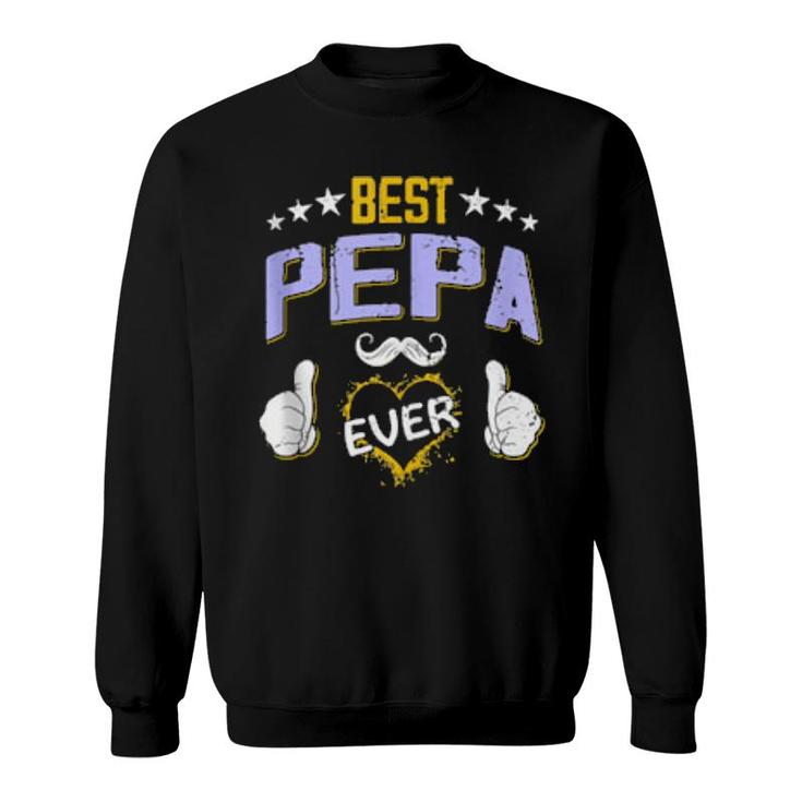 Mens Best Pepa Ever Personalized Grandpa  Sweatshirt
