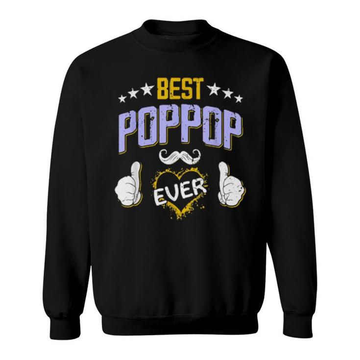 Mens Best Poppop Ever Personalized Grandpa  Sweatshirt