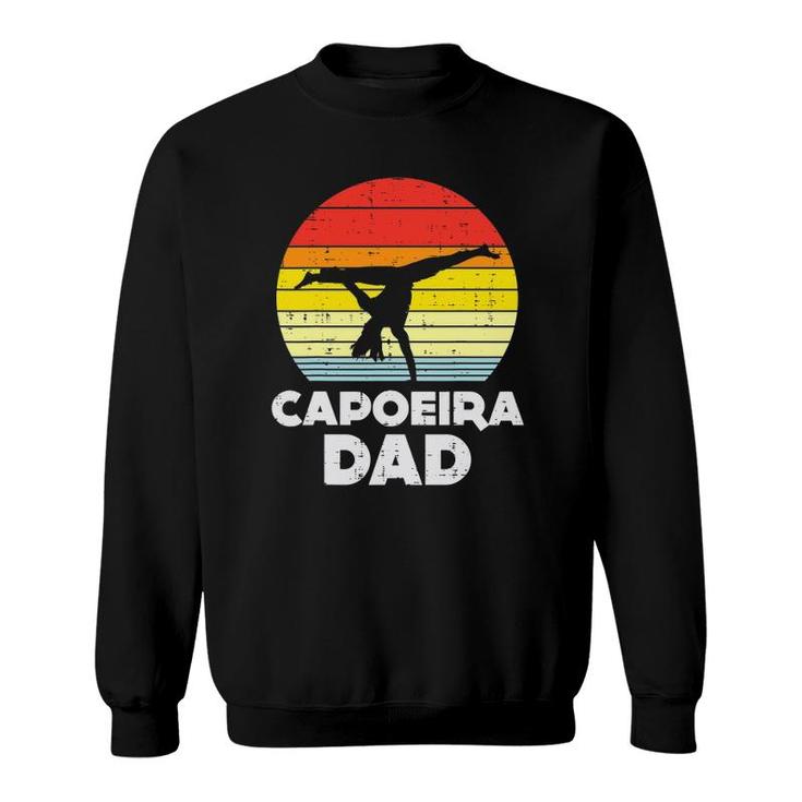 Mens Capoeira Dad Sunset Retro Dance Martial Art Fighter Men Gift Sweatshirt